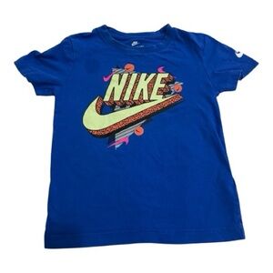 Nike Kids Blue Tee with Graphic Logo